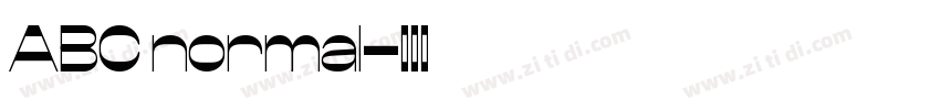 ABC normal字体转换 ABC normal字体转换